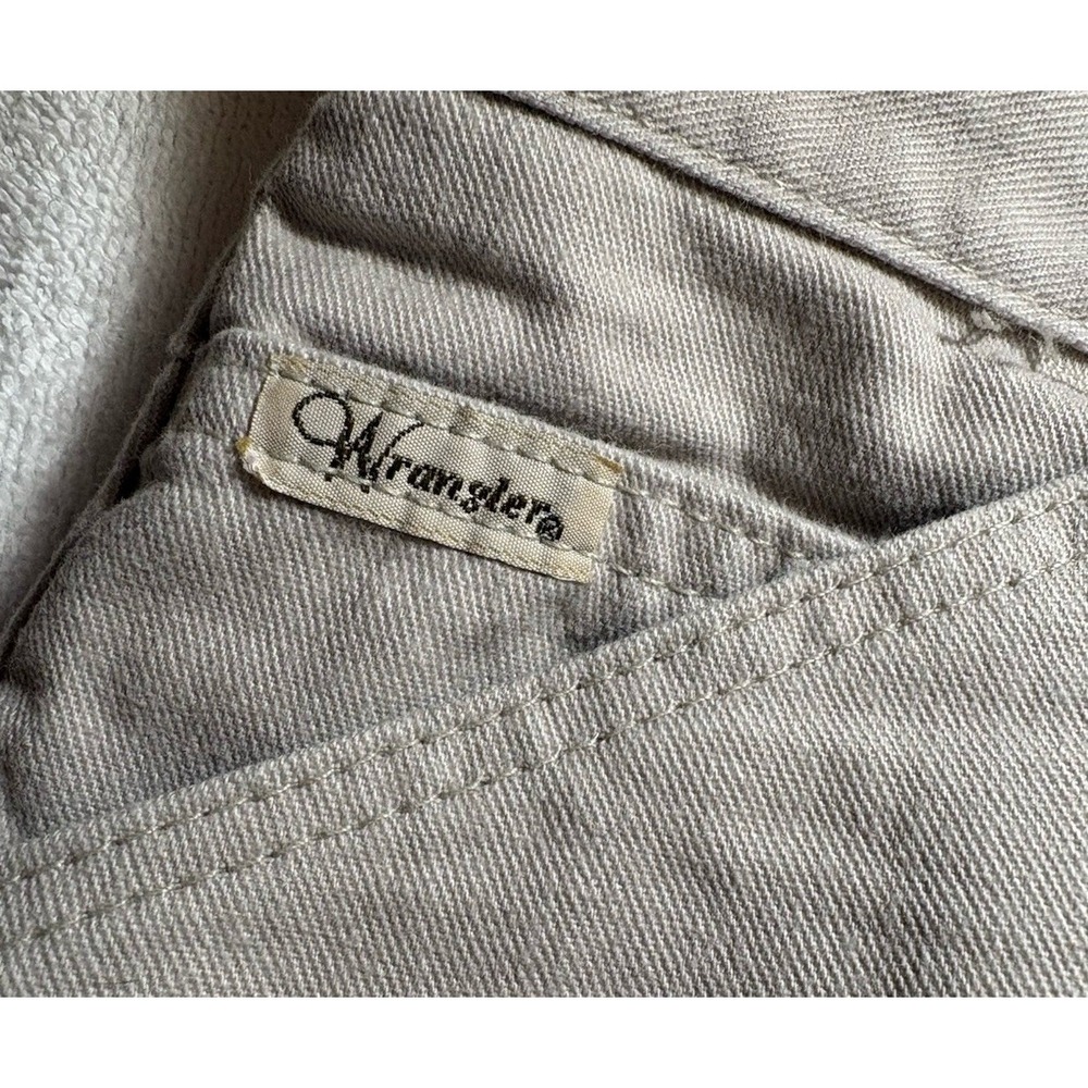 Wrangler Pants Womens 18/32 Khaki‎ USA Made Western - Picture 2 of 9